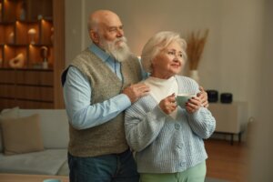 loving senior couple together over home living roo 2025 05 26 04 10 52 utc